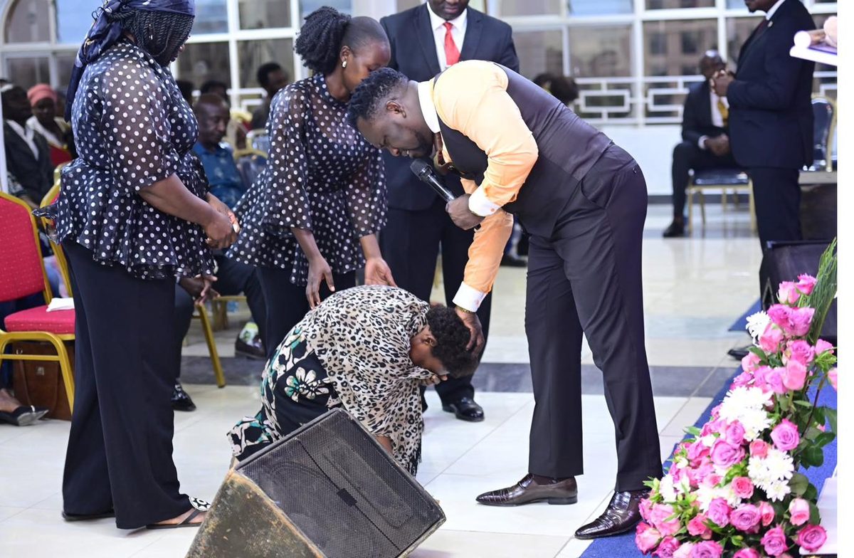 Prayer ministry at the Kitengela sanctuary
